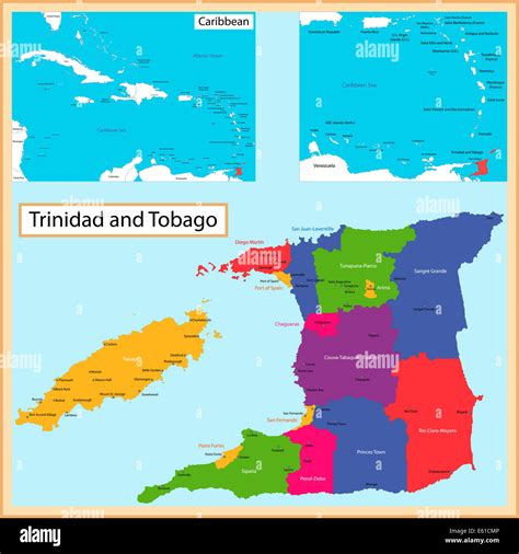 Trinidad Y Tobago Map - Trinidad And Tobago Caribbeanislands Com ...