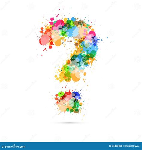 Abstract Vector Question Mark Colorful Symbol Stock Vector ...