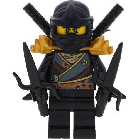 Buy LEGO Ninjago mini figure Cole from the set 70723 incl. 4 GALAXYARMS weapons in black Online ...