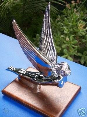 Winged Flying Lady. Chrome HOOD ORNAMENT, MASCOT. Metal | #22192140