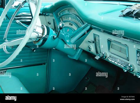 1950s Car Dashboard Stock Photo - Alamy