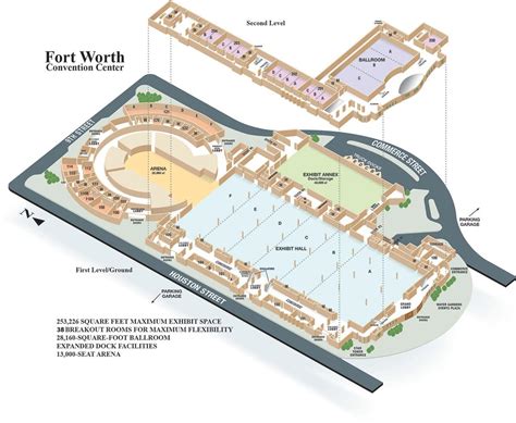 Fort Worth Convention Center Floor Plan and 3d Tour