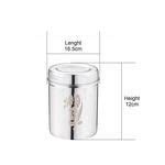 Buy Kitchen Essentials Stainless Steel Deep Dabba - No.12, Laser Etching Online at Best Price of ...