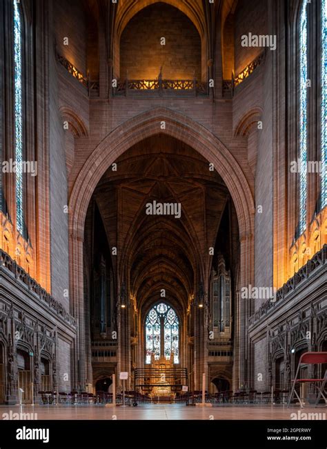 Interior of Liverpool Cathedral, Liverpool, England, UK Stock Photo - Alamy