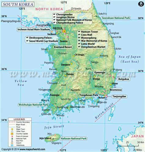 South Korea Travel Guide and Tourist Map | Korea travel, South korea travel, Tourist map