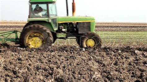 Tractor Plowing A Field. Stock Footage - YouTube