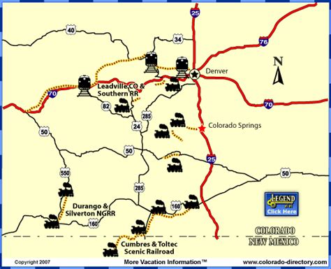 Colorado Train Rides | Railroad Maps | CO Vacation Directory | Train ...