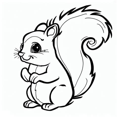 Little Squirrel coloring page - Download, Print or Color Online for Free