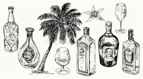 Rum Bottle stock illustration. Illustration of piratical - 2707371