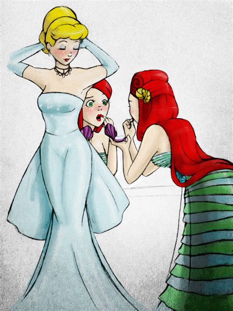 Cinderella and Ariel - Cinderella Fan Art (27389112) - Fanpop