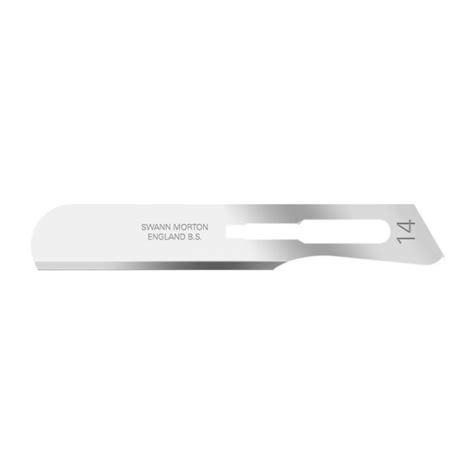 Swann Moreton Carbon Steel Sterile Dermaplane Blade No.14 (100 pack ...