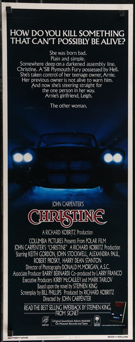 Christine Movie Poster 1983 Insert (14x36)