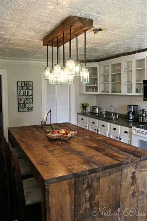 32 Simple Rustic Homemade Kitchen Islands - Amazing DIY, Interior ...