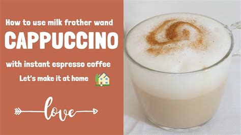 how to make a Cappuccino with instant espresso - Davidoff espresso 57 / ... | Milk frother ...