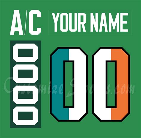 Pittsburgh Penguins Customized Number Kit For 2023 St Patrick's Day ...