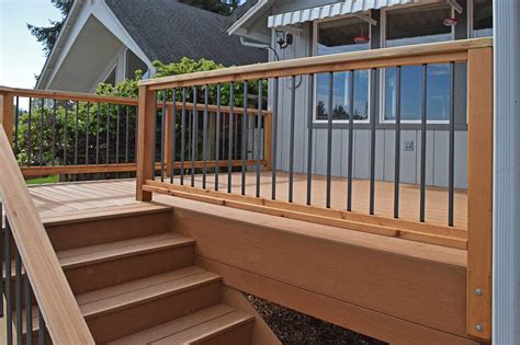 Composite Decking Material Installation Near Yelm | Deck railings, Deck, Wooden decks