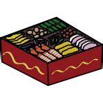 Sushi on a board | Free SVG