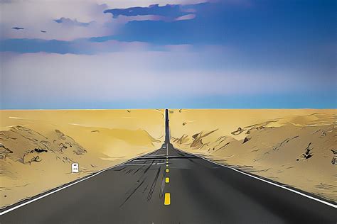 Road,Sky,Horizon Background - Royalty Free Photo / Illustration