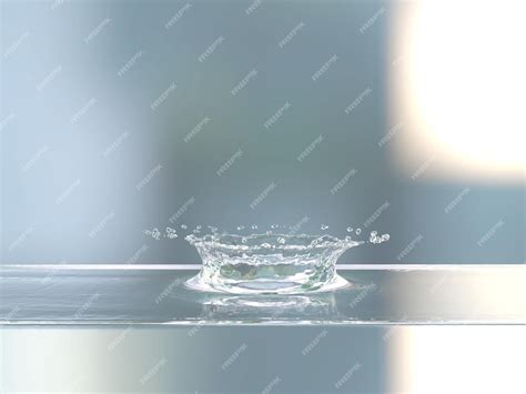 Premium PSD | Water drop splash