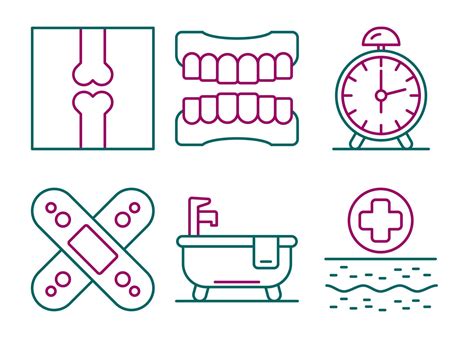 Nursing Home Vector Icon Set 17482580 Vector Art at Vecteezy