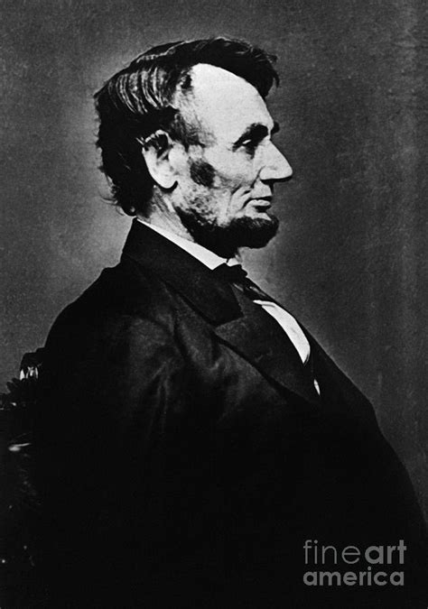 Profile Portrait Of Abraham Lincoln Photograph by Bettmann