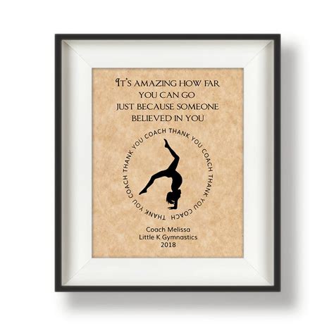 Gymnastics Coach Gifts Gymnastics Gift Coach Gift for - Etsy