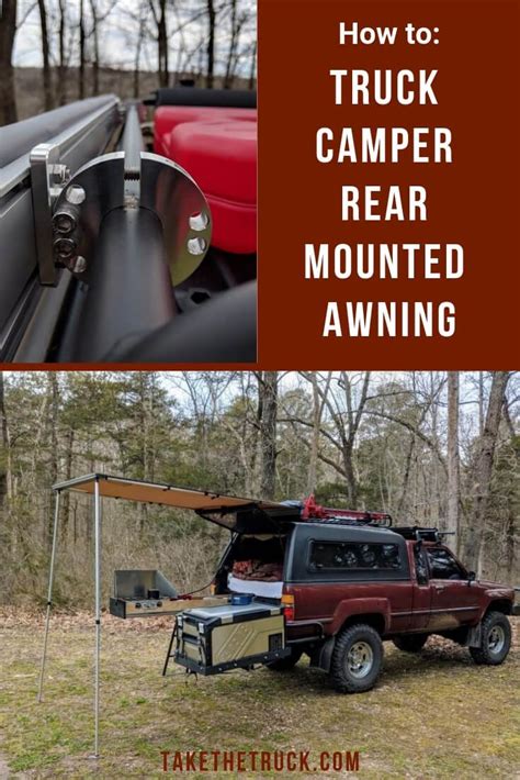 Looking for the perfect way to mount an awning from the rear of your truck camper rather than ...