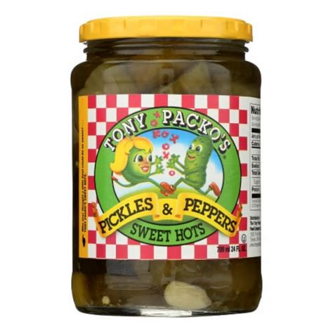 Tony Packo's, Pickles & Peppers, Sweet Hots - Case of 12 - 24 OZ, Case of 12/24 OZ - Kroger