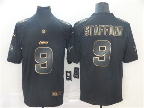 Lions 9 Matthew Stafford Black Gold Vapor Untouchable Limited Jersey