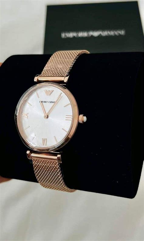 Emporio Armani Gold Watch, Women's Fashion, Watches & Accessories ...