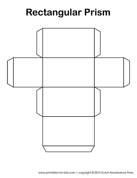 Nets For Rectangular Prisms - This tutorial defines the term prism and shows you how to name a ...