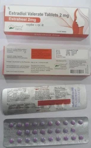 ESTRAHEAL Estradiol Valerate Tablets, Packaging Type: Strip, Dose: 2 MG ...