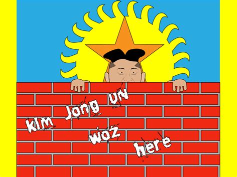 Kim Jong Backgrounds | Cartoon, Flag, Red, Yellow Templates | Free PPT Grounds and PowerPoint