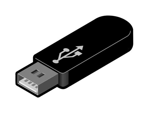 Imagenes Sin Copyright: Memoria USB de color negro