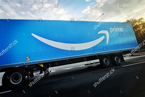 Amazon Prime Delivery Truck Photographed A4 Editorial Stock Photo - Stock Image | Shutterstock