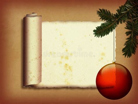 Christmas Scroll stock illustration. Illustration of holiday - 9772994