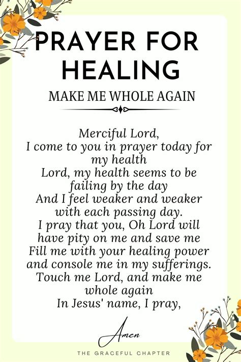 Christian prayers for healing – Artofit