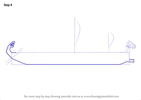 How to Draw Argo II Ship (Boats and Ships) Step by Step | DrawingTutorials101.com