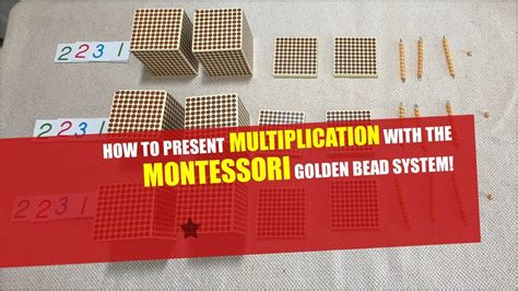 How to present MULTIPLICATION with the Montessori Golden Beads (Bank ...