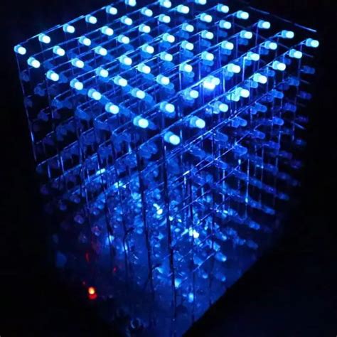 LED Cube LEDs Positioned On Template - The DIY Life