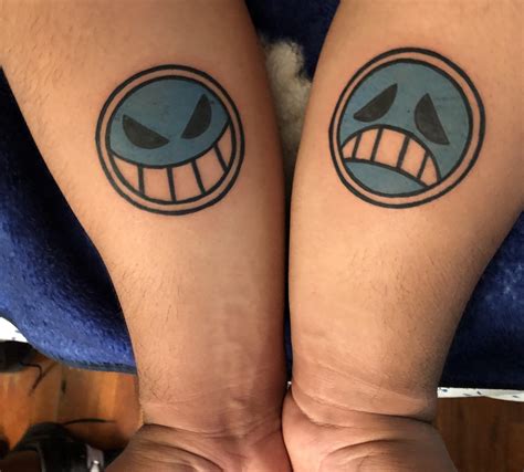 My very first tattoo(s). And I had to show some love to Fire Fist Ace! : r/OnePiece