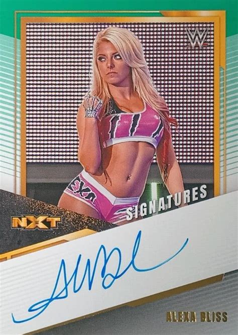 2022 Panini NXT 2.0 WWE - NXT Alumni Signatures Green #AS-ABS Alexa Bliss | Trading Card Database