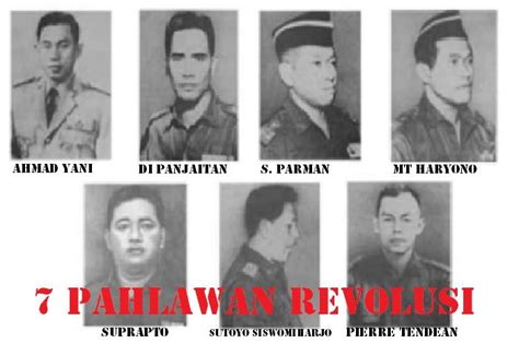 7 Pahlawan Revolusi Yang Menjadi Korban Peristiwa Lubang Buaya di Film G30S/PKI - Pedoman ...