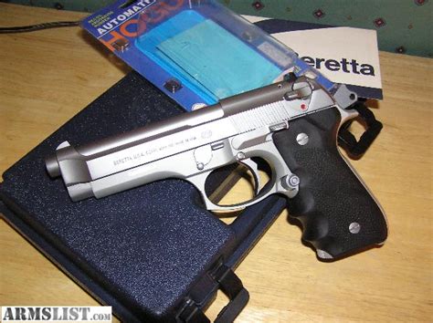 ARMSLIST - For Sale/Trade: Beretta 92fs Stainless w/New Hogue grips and original case