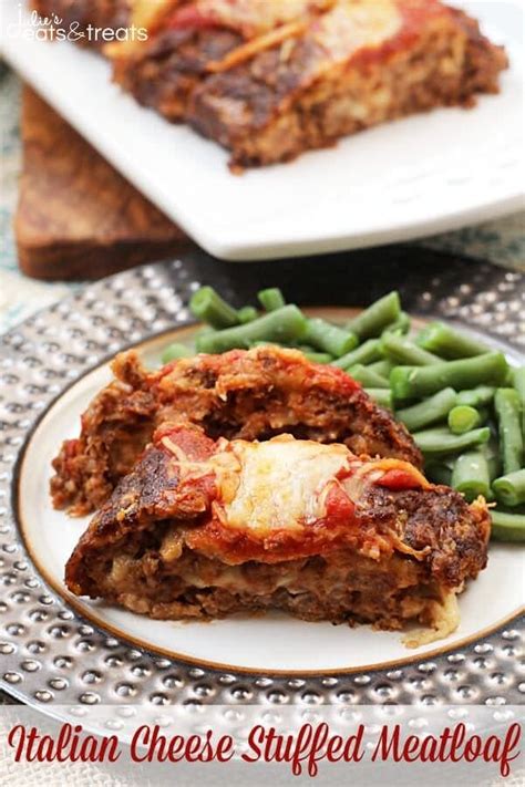 Italian Cheese Stuffed Meatloaf Recipe - Julie's Eats & Treats