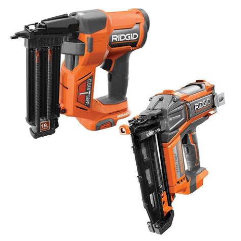 Ridgid pneumatic 18 gauge 2 1 8 in brad nailer combo kit – Artofit