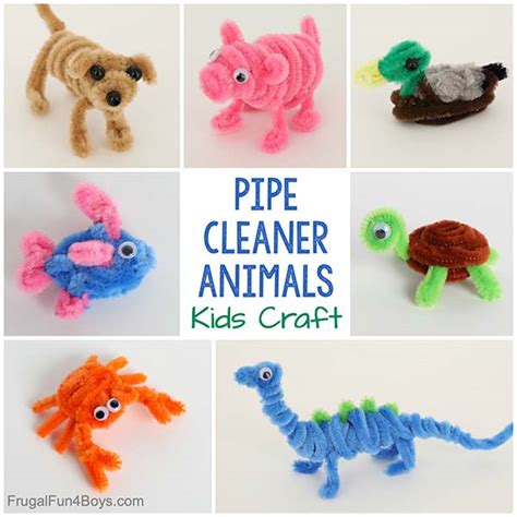 How To Make Pipe Cleaner Animals Craft for Kids - Home Garden DIY