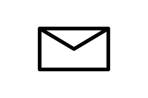 Email Black and White Line Icon Graphic by glyph.faisalovers · Creative ...