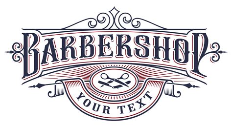 Diseño del logotipo de la barbería en el fondo blanco. 539439 Vector en Vecteezy