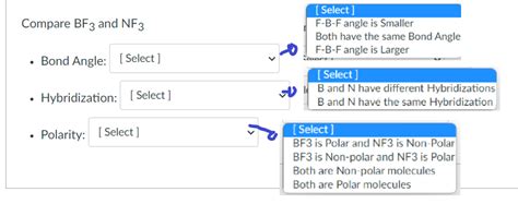 Answered: Compare BF3 and NF3 • Bond Angle:… | bartleby